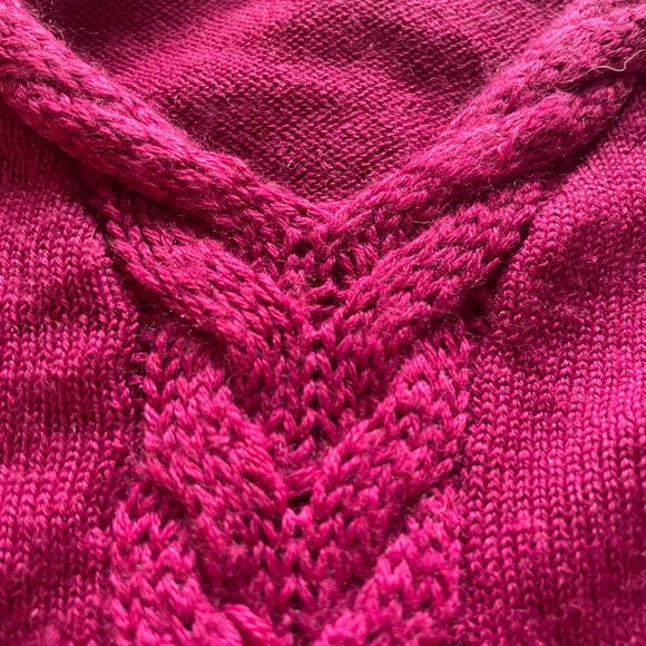 Fuchsia long sleeve sweater from Coldwater Creek, size 2X EUC - Picture 4 of 5